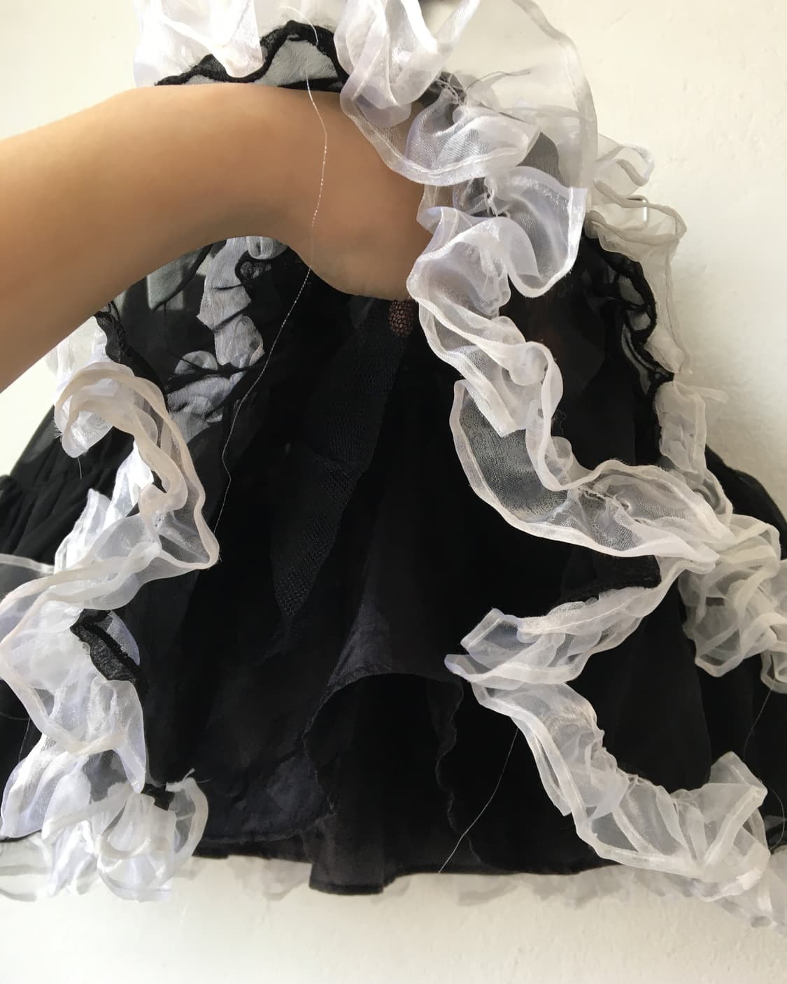 Frill trimming layer mini skirt 상품이미지2