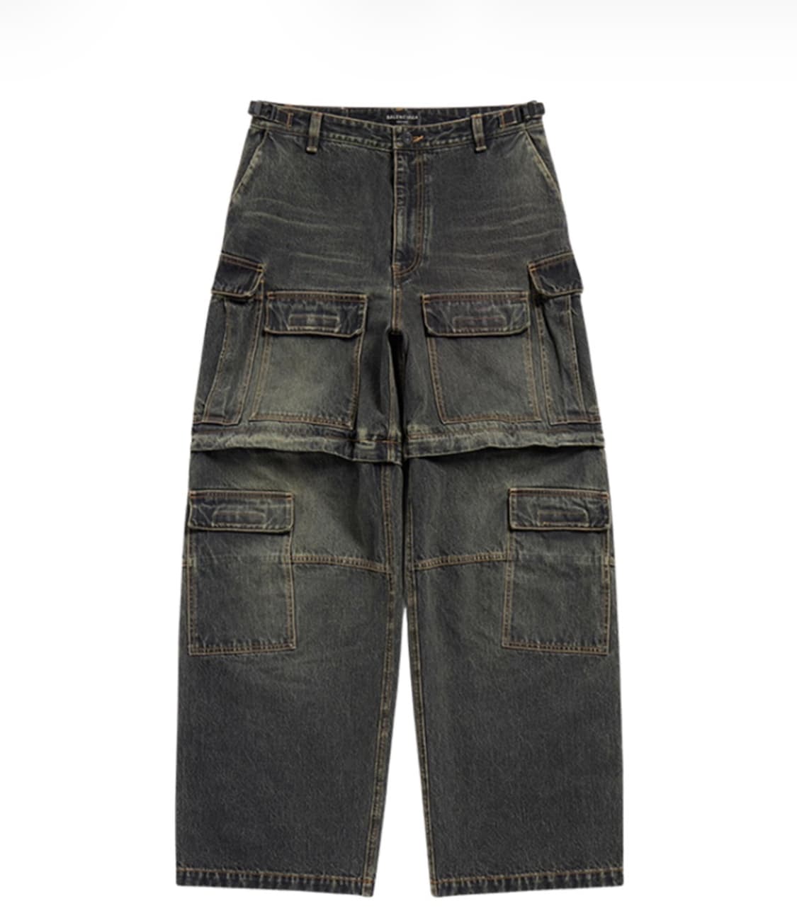 발렌시아가 재패니즈 카고 팬츠 흑청 상품이미지1