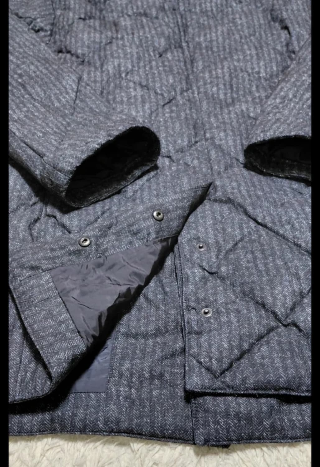 SPASSO 남성 퀼팅 구스다운 코트 105 (블랙) 상품이미지7