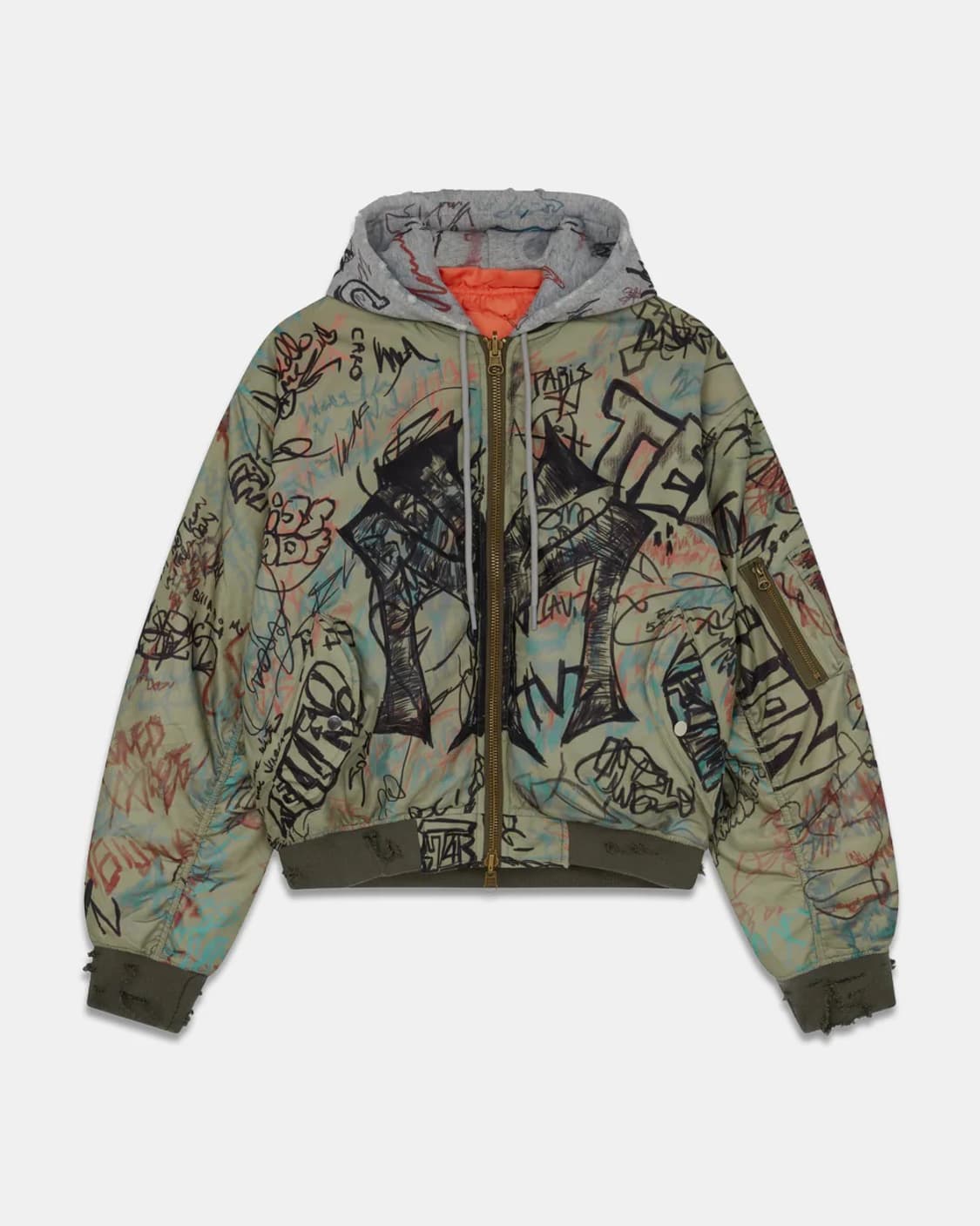 Mowalola graffiti bomber 상품이미지2