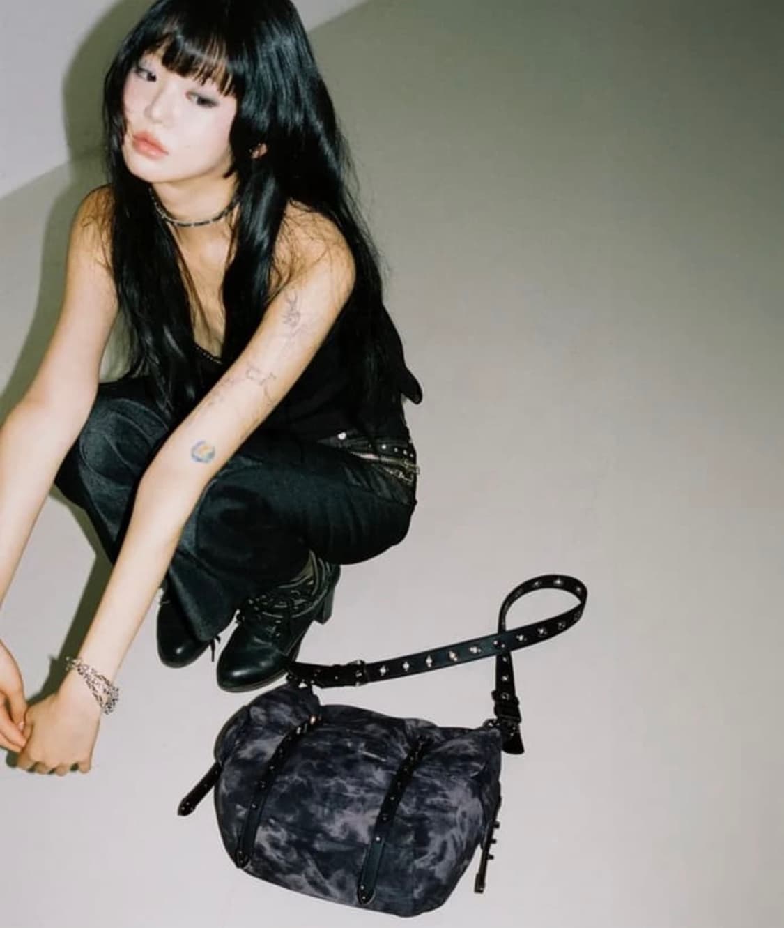 닐링 스터드 숄더백 가방 2way 상품이미지2