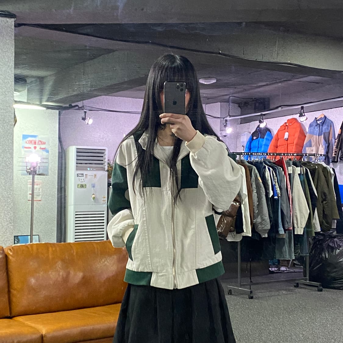 라티젠 LR컬러 블록 블루종 자켓 B4215 상품이미지1