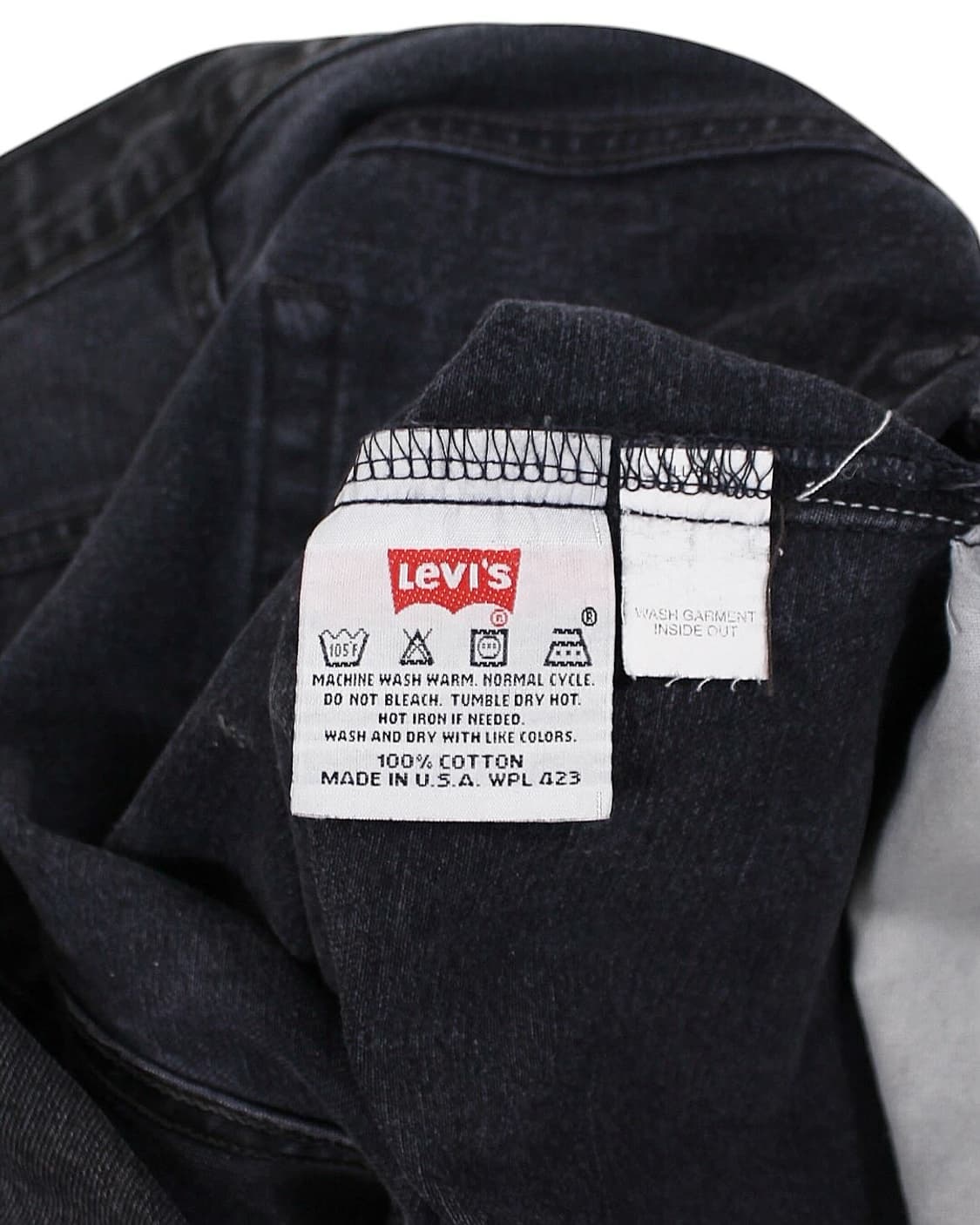 2000 USA 리바이스 501-0660 블랙 데님 팬츠 빈티지 미국제 상품이미지4