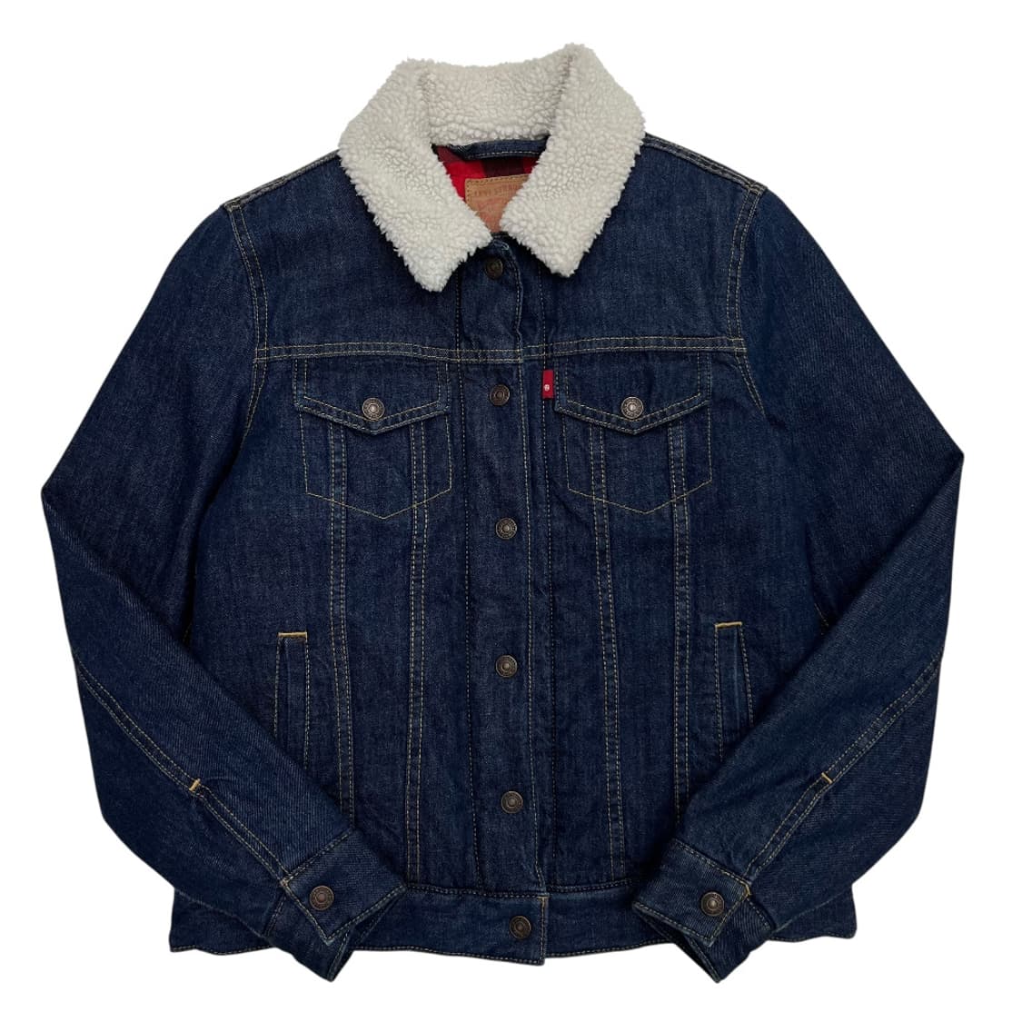 리바이스 보아 데님 청자켓 S 상품이미지2
