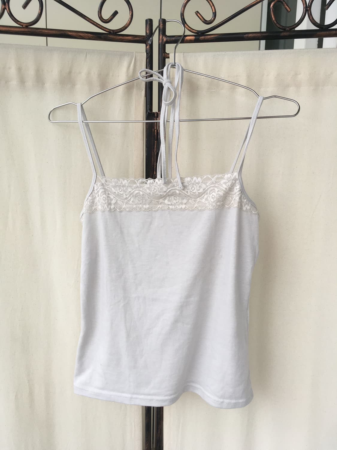 Set)잔꽃 하구미 원피스+홀터 레이스 나시+코랄블라우스 +레이스머플러 상품이미지8