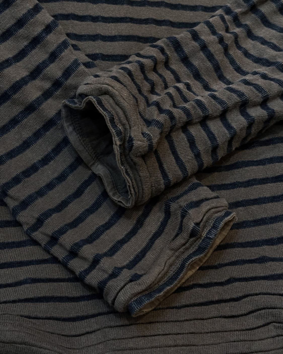 일본빈티지 챠콜 스트라이프 긴팔티 상품이미지3