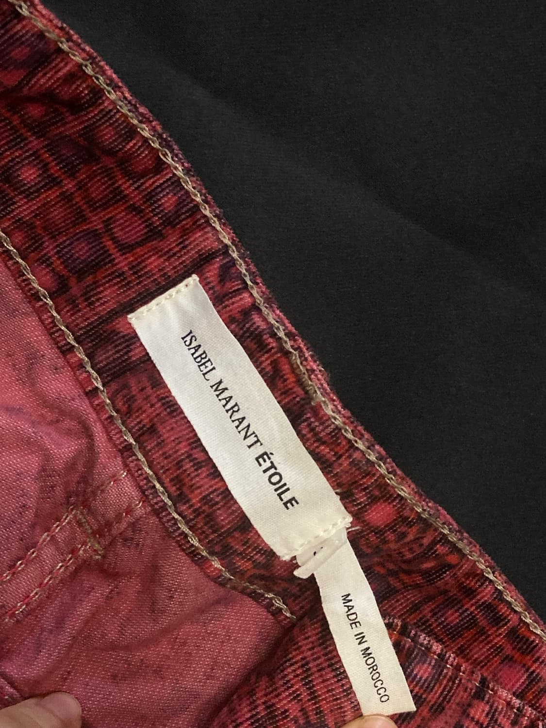 이자벨마랑 패턴 핑크 미니 스커트 상품이미지2