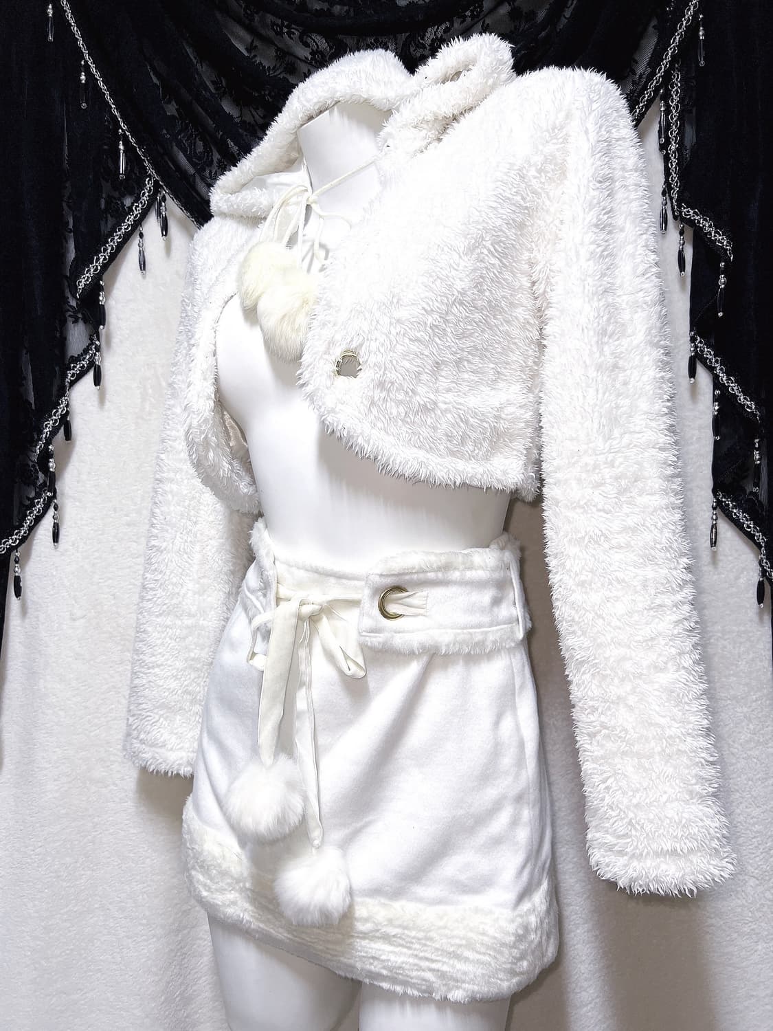 트랄라라 볼레로 폼폼이 퍼가디건 달천 풀문 로맨틱갸루 로걀 핀터 삿포로 상품이미지6