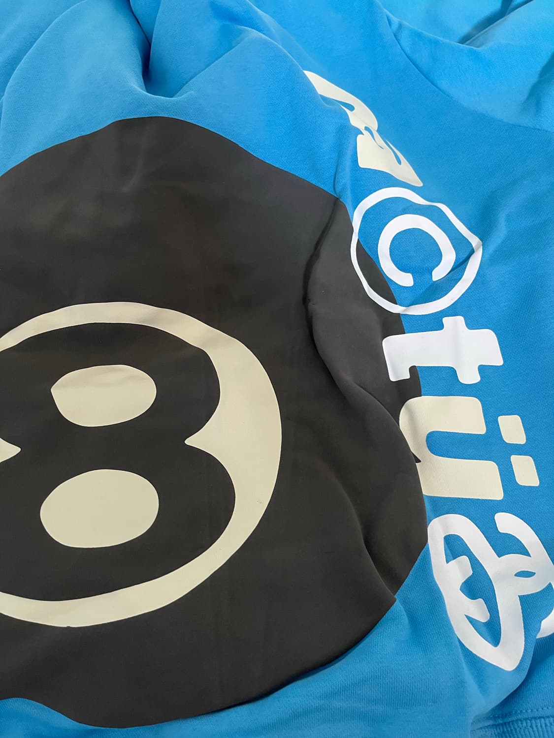 스투시 x cpfm 콜라보 8볼 러그 후드티 급처 상품이미지7