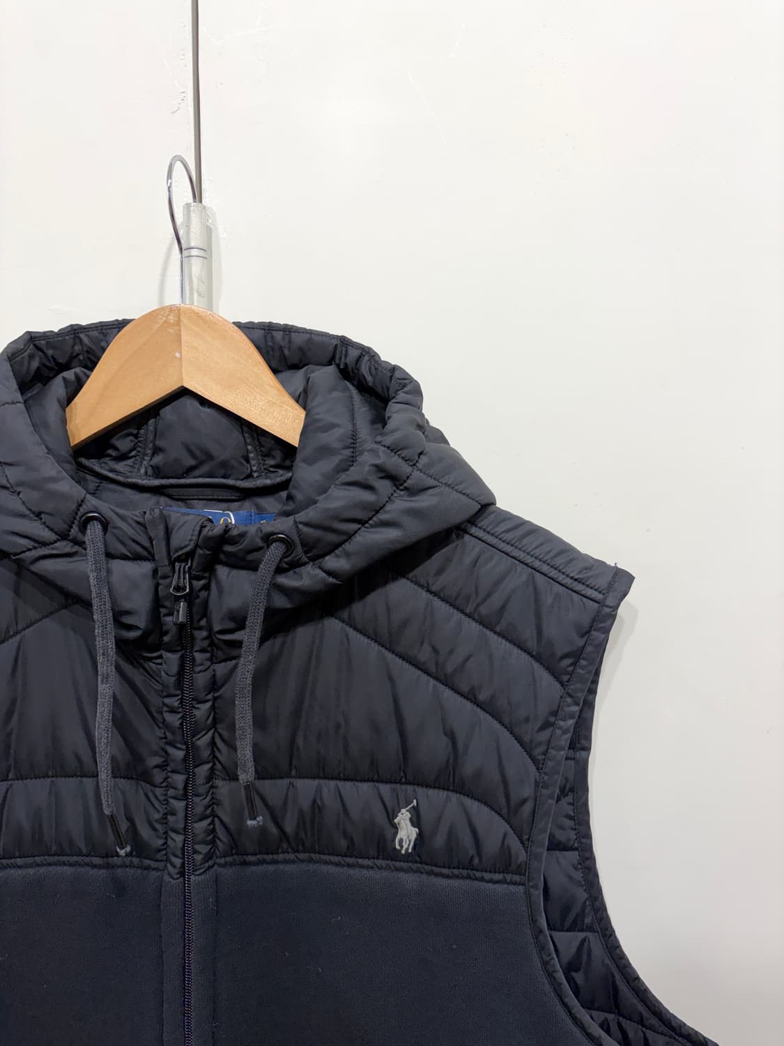 폴로 랄프로렌 코튼 후드 패딩 베스트 상품이미지3