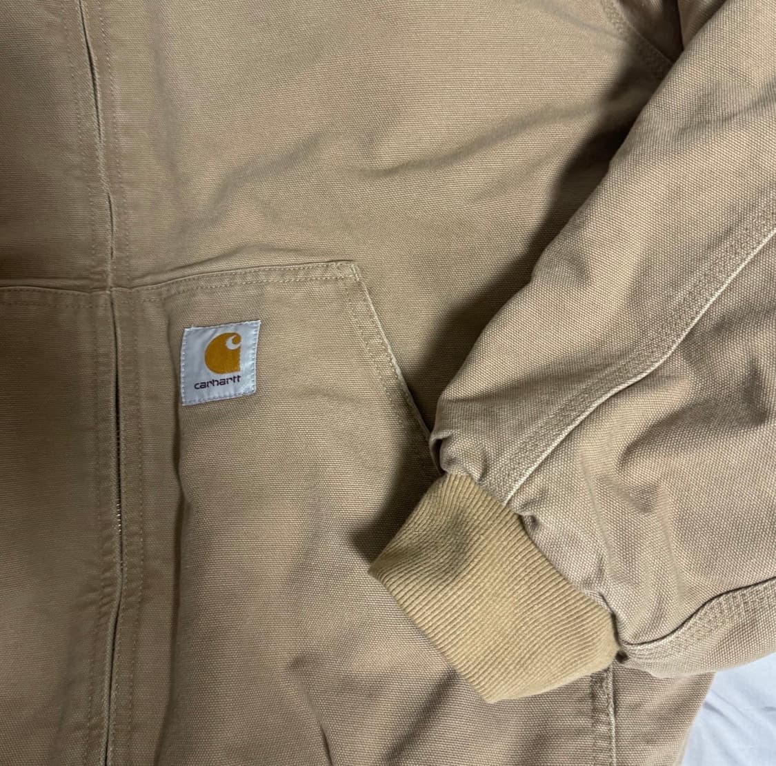 칼하트 wip 디어본 캔버스 OG 액티브자켓 피넛 에이지드 캔버스 (윈터 상품이미지2