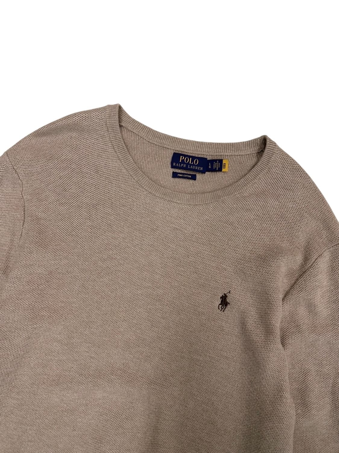 폴로 QR신형 피마코튼 니트슬리브 베이지 (L) 상품이미지2
