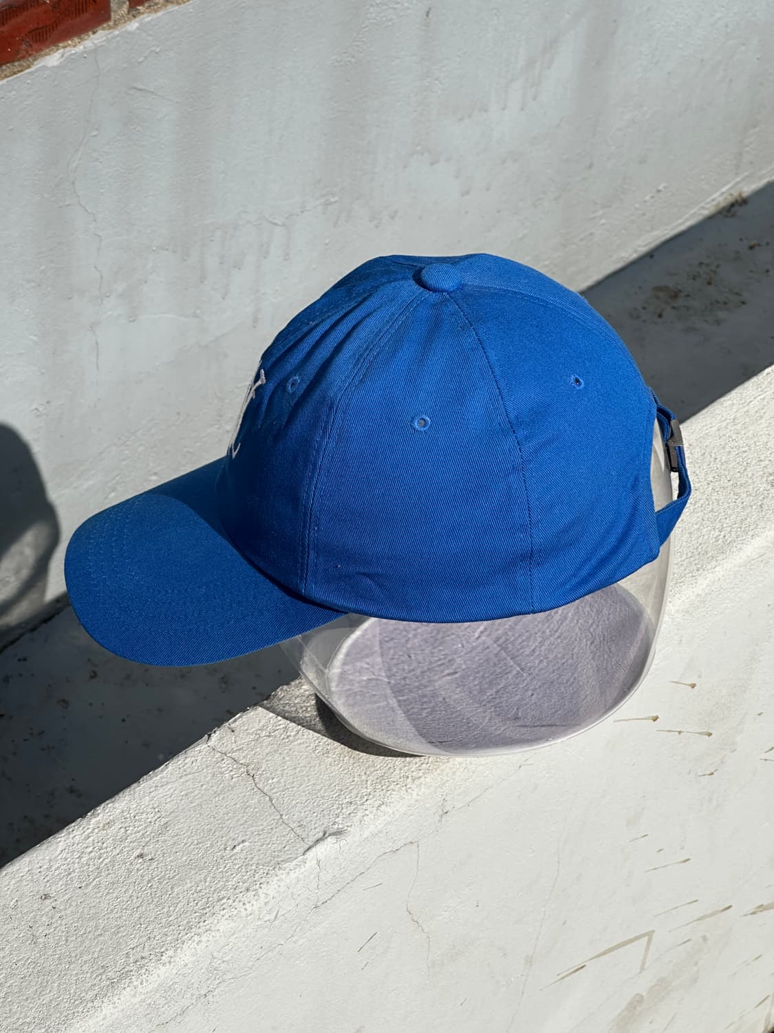 [F] 우알롱 로고 블루 볼캡 모자 상품이미지3