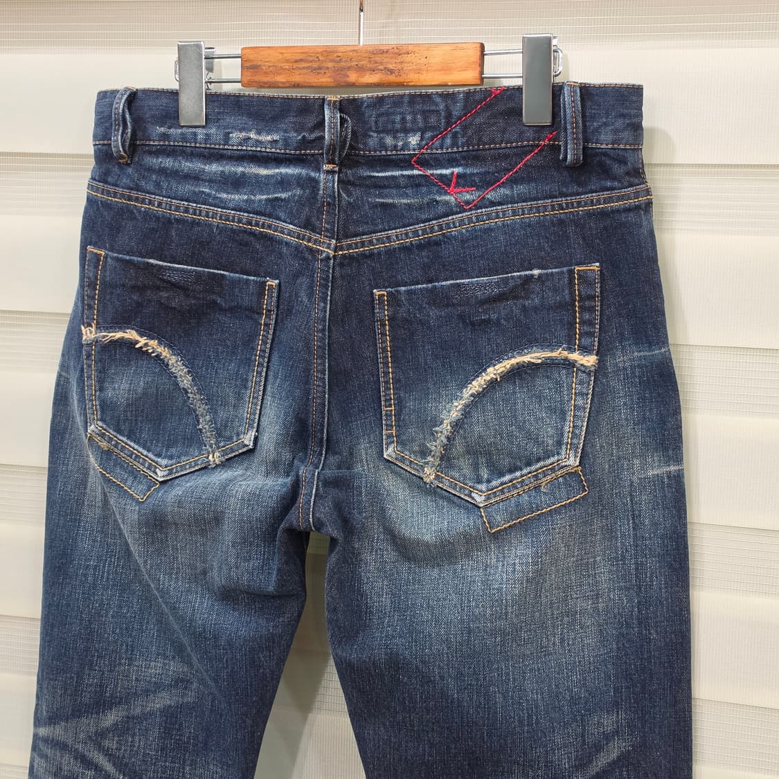 JAPAN 빈티지 KUNNA 빈티지 워싱가공 데님팬츠- 32 상품이미지2