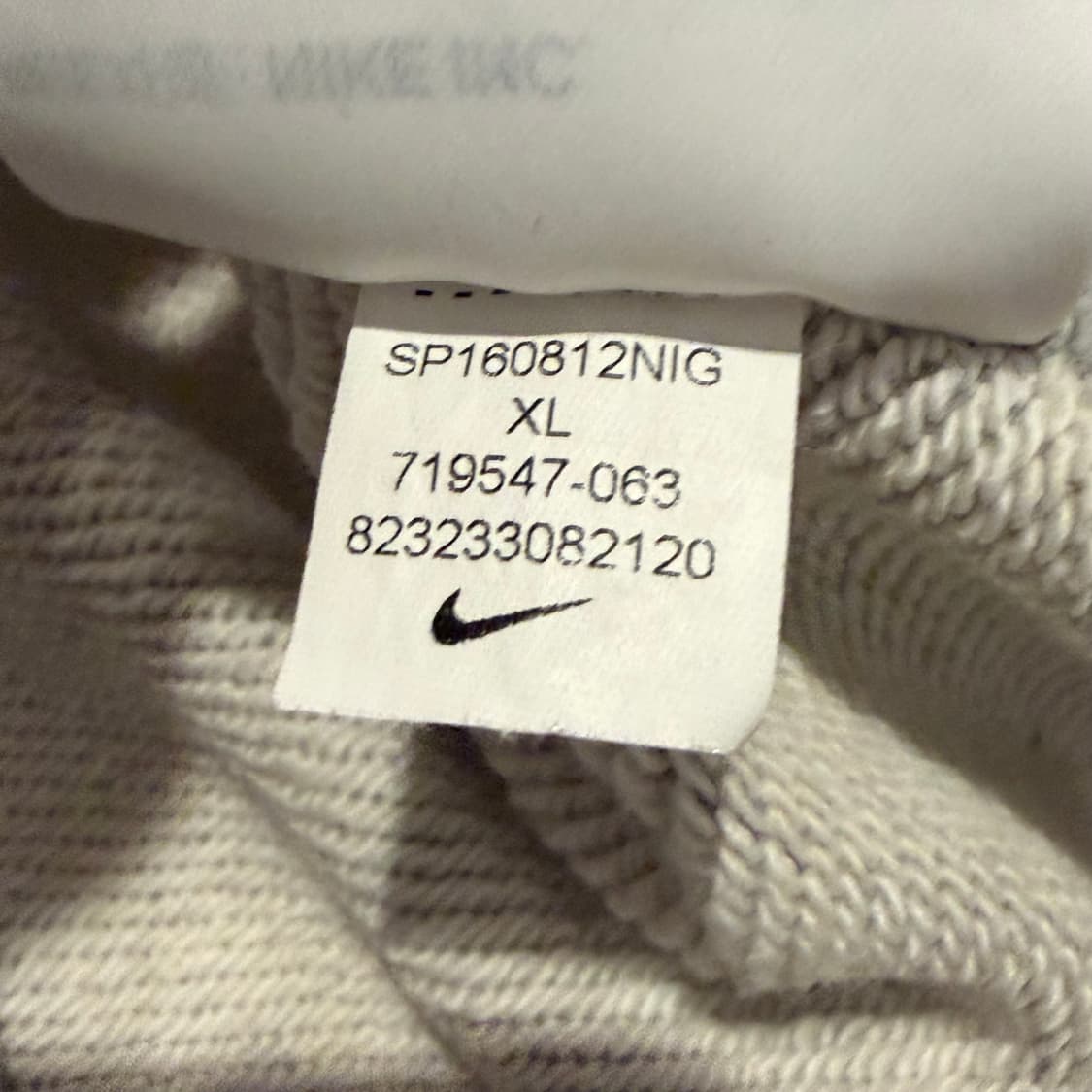 Nike 스포츠웨어 트랙 앤 필드 NT/F 그레이 크루넥 스웨트셔츠 상품이미지4