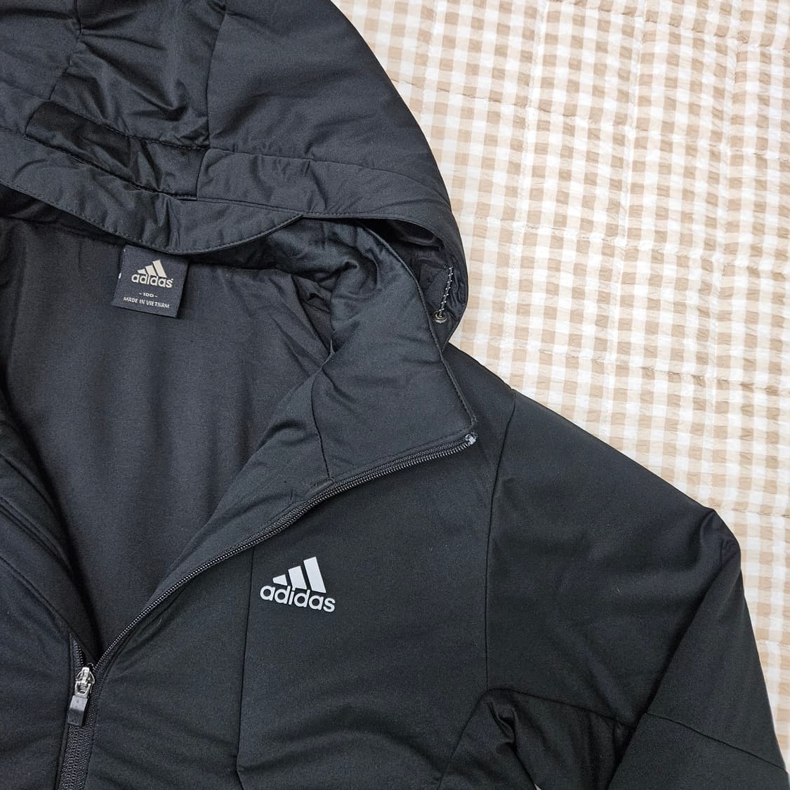 아디다스 경량패딩 후드집업 자켓 남자100 상품이미지3
