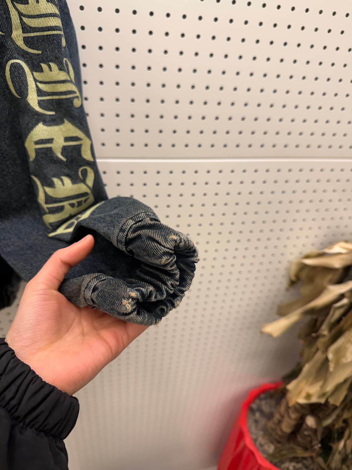 레터링 데님 후드 자켓 U462 상품이미지6