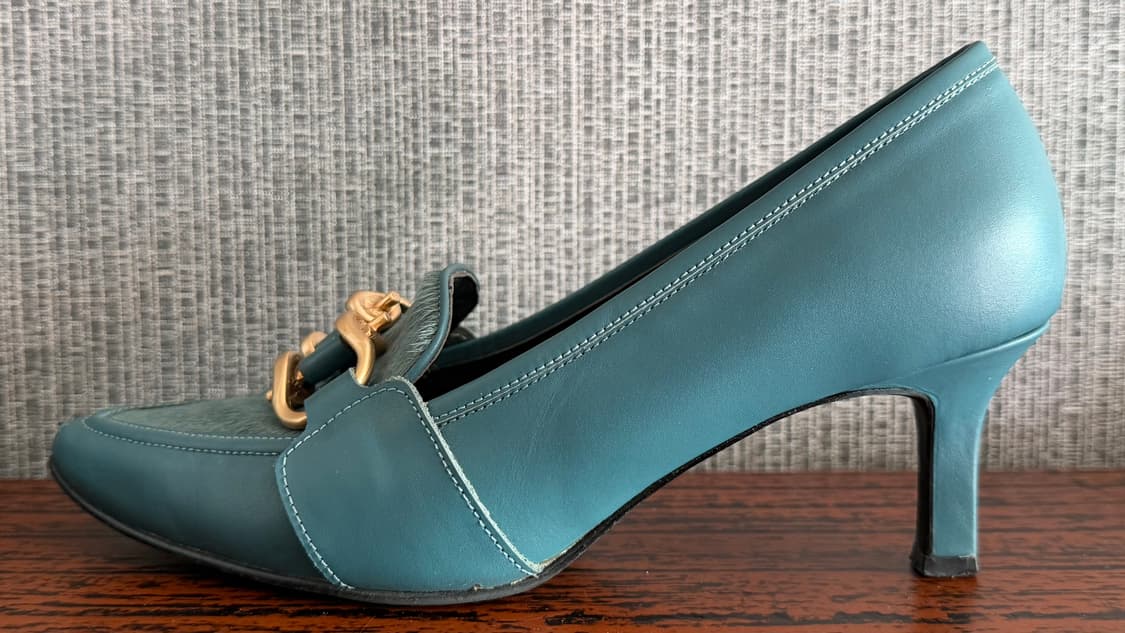 나인웨스트 펌프스 가죽 구두 송치 미드힐 로퍼 230 굽높이 4cm 상품이미지3