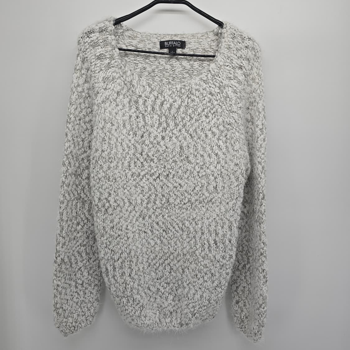 BUFFALO 화이트 믹스 니트 스웨터 상품이미지5