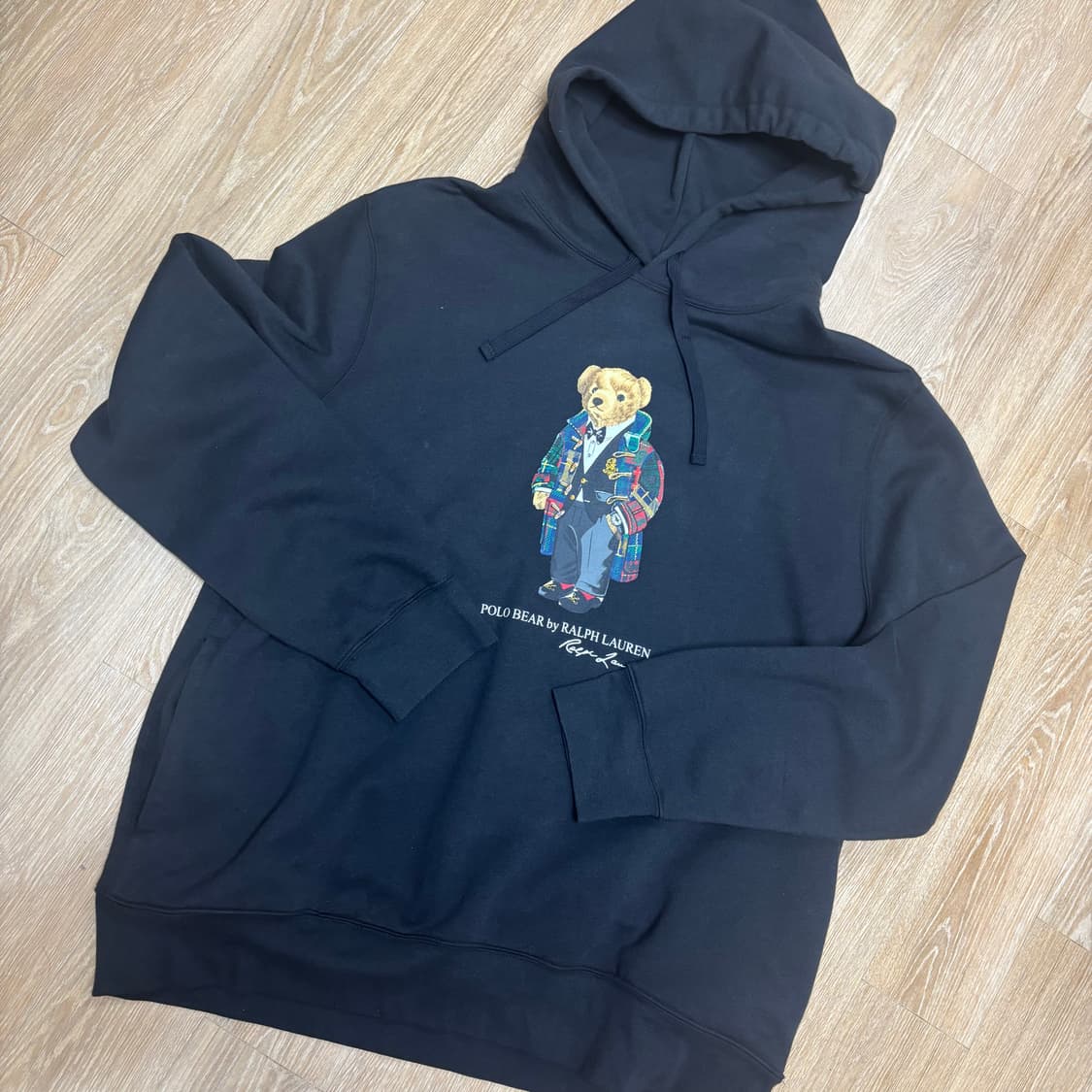 폴로 랄프로렌 베어 후드티 블랙 XL 상품이미지6