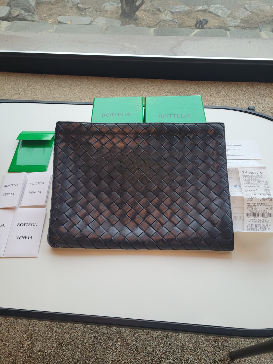 보테가베네타 투톤 클러치 백 상품이미지1