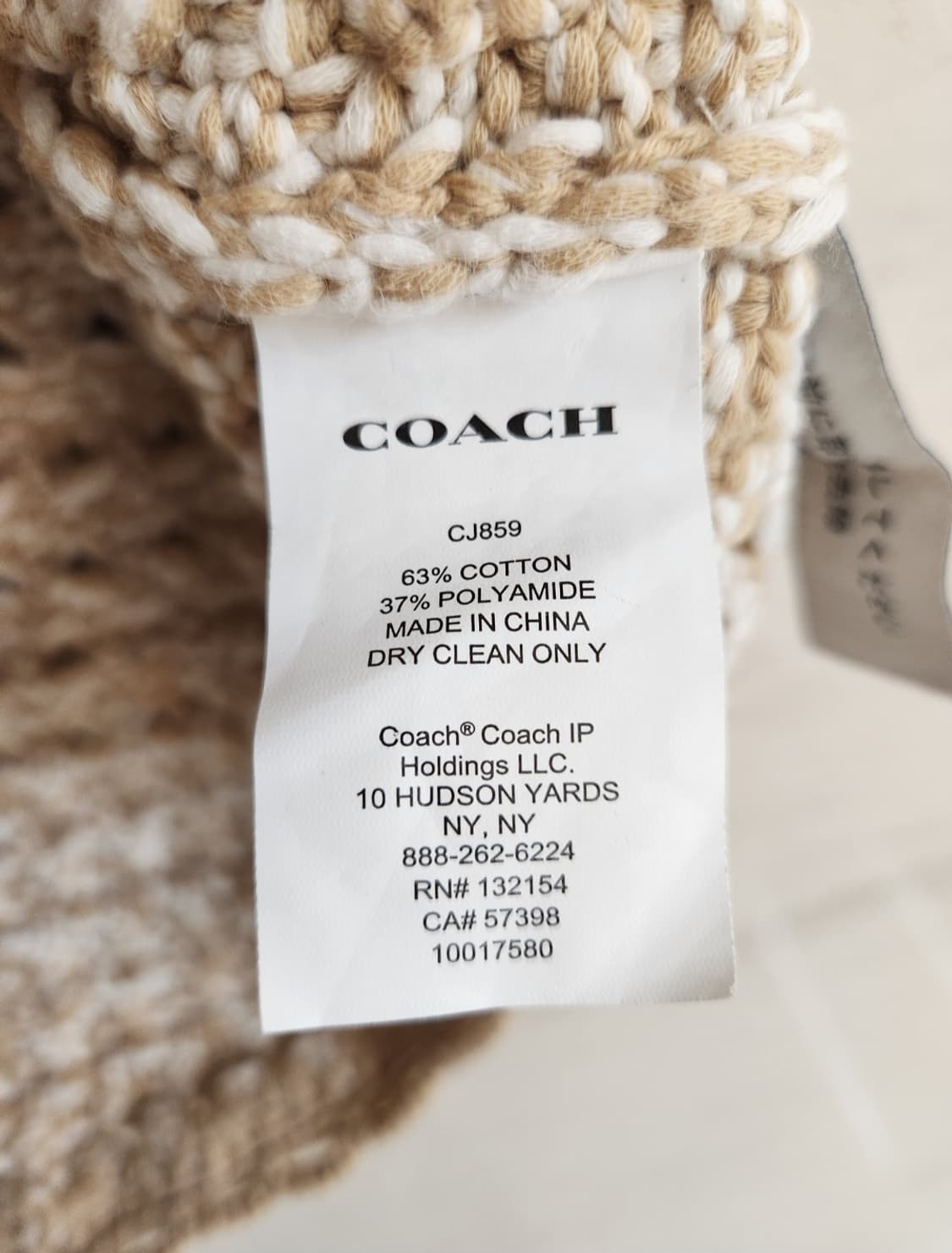 (새상품)코치 슬리브리스 니트 탑 (66~77사이즈) 상품이미지8