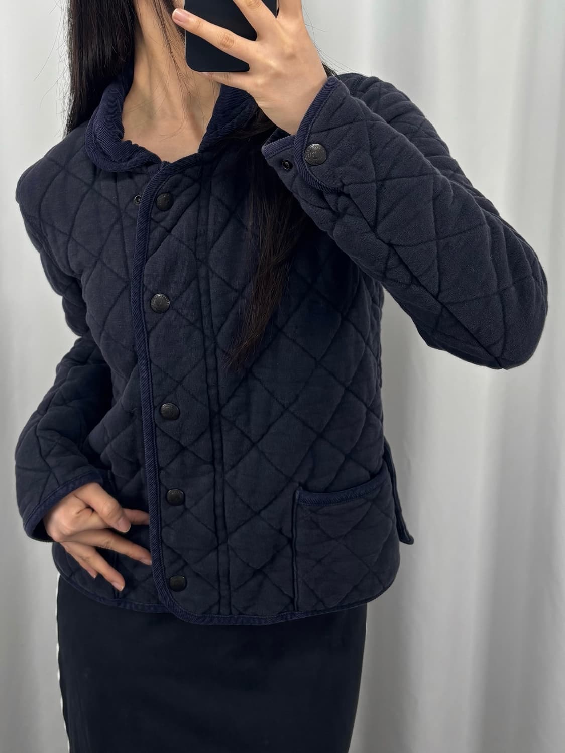 폴로 진스 네이비 코튼 퀼팅 자켓 상품이미지2