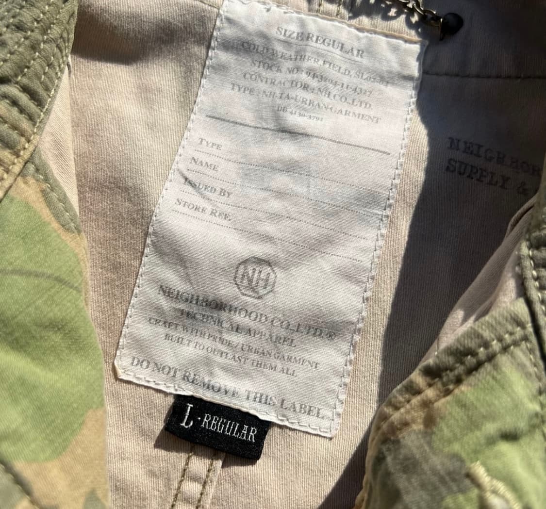 네이버후드 리프 카모 퍼티그 자켓 상품이미지5