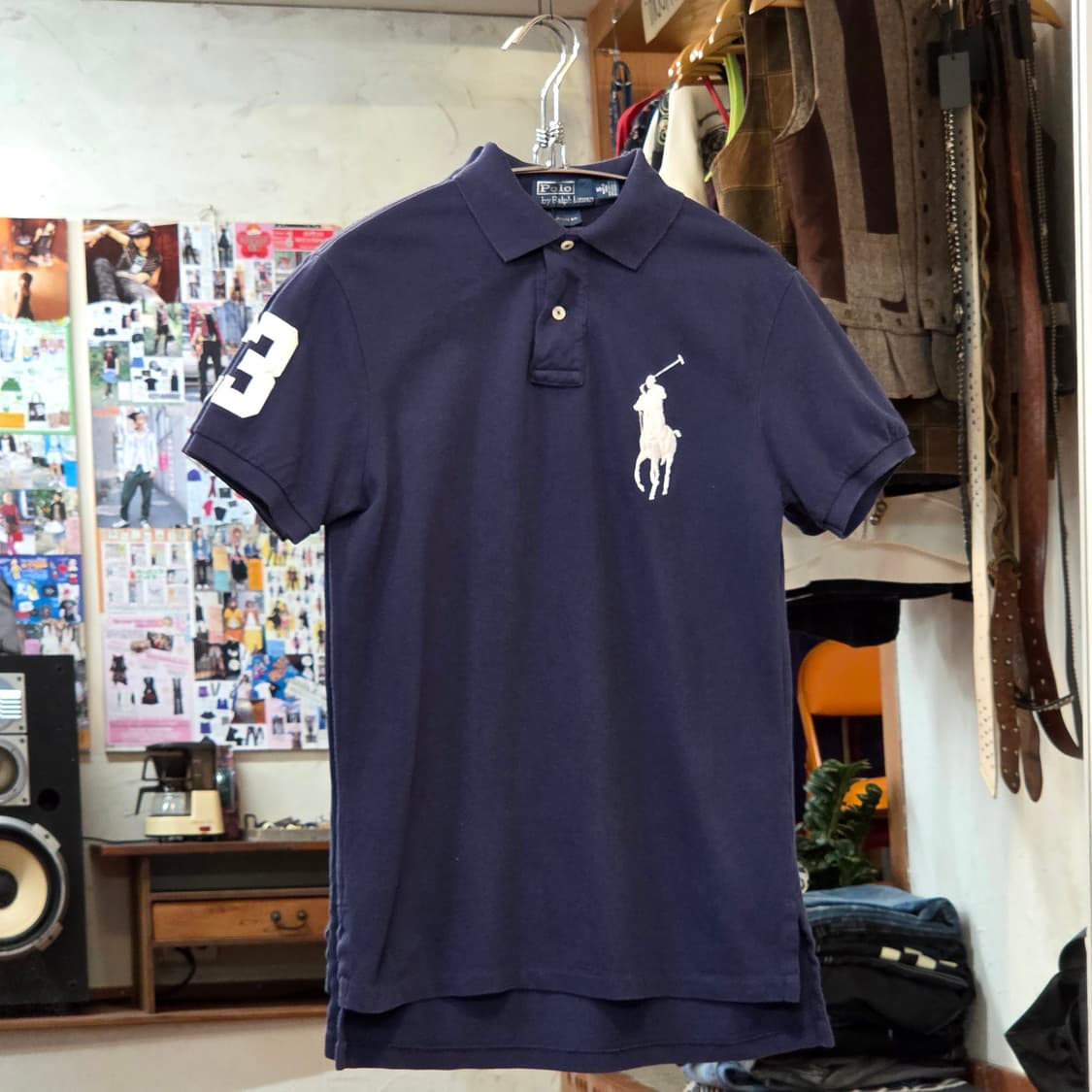 폴로 랄프로렌 빅 포니 네이비 PK반팔 상품이미지1