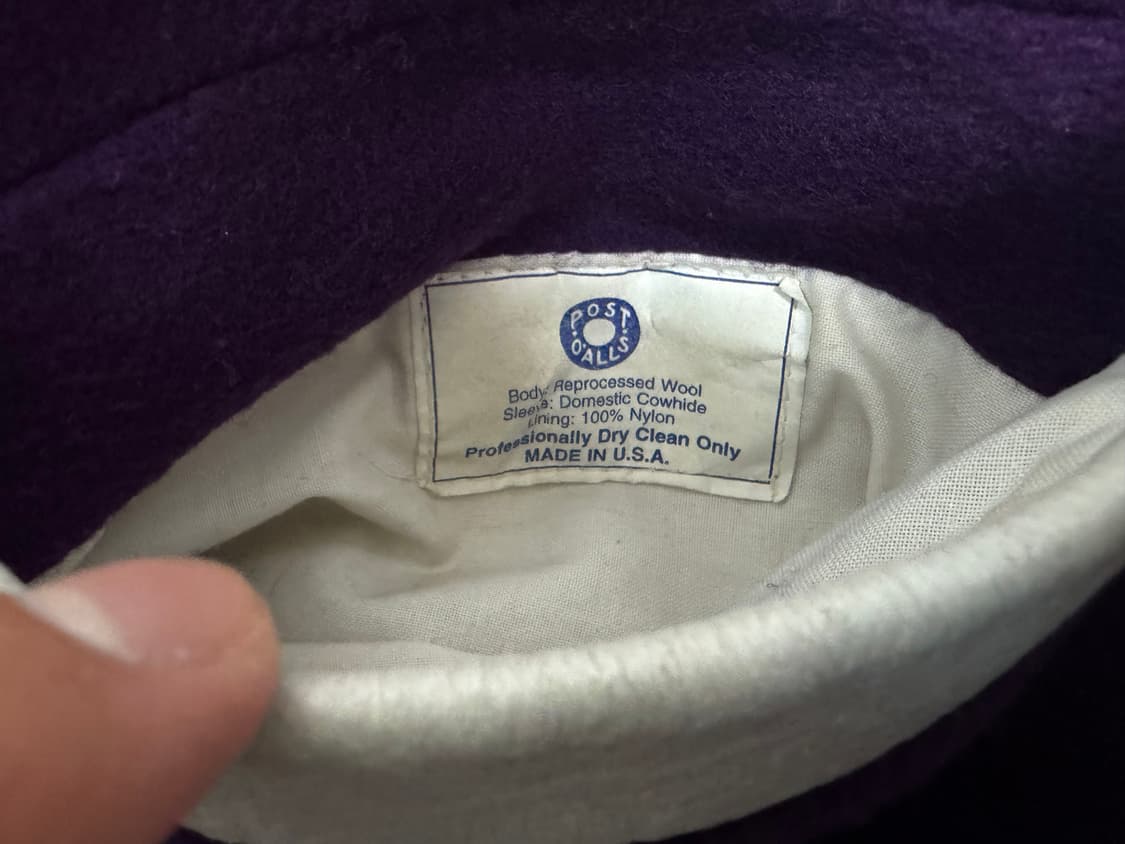 90s bape x post overalls 바시티 자켓 상품이미지6