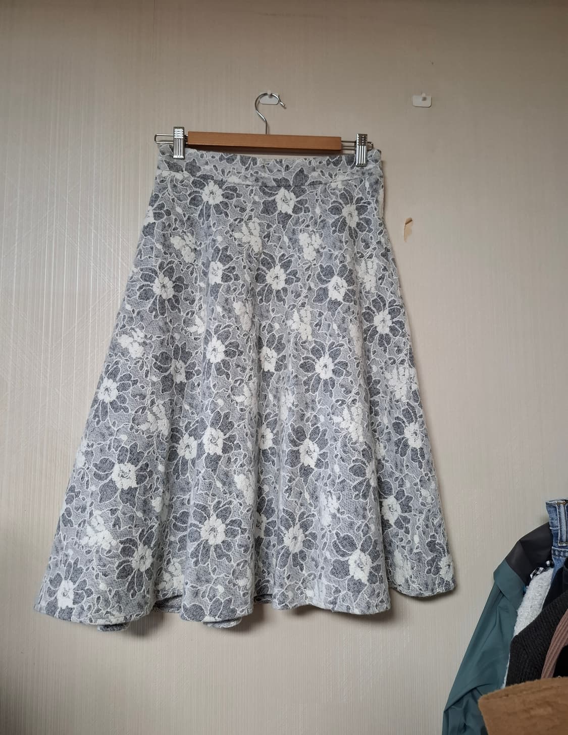 일본 로페피크닉 레이스자수 플레어스커트 상품이미지1