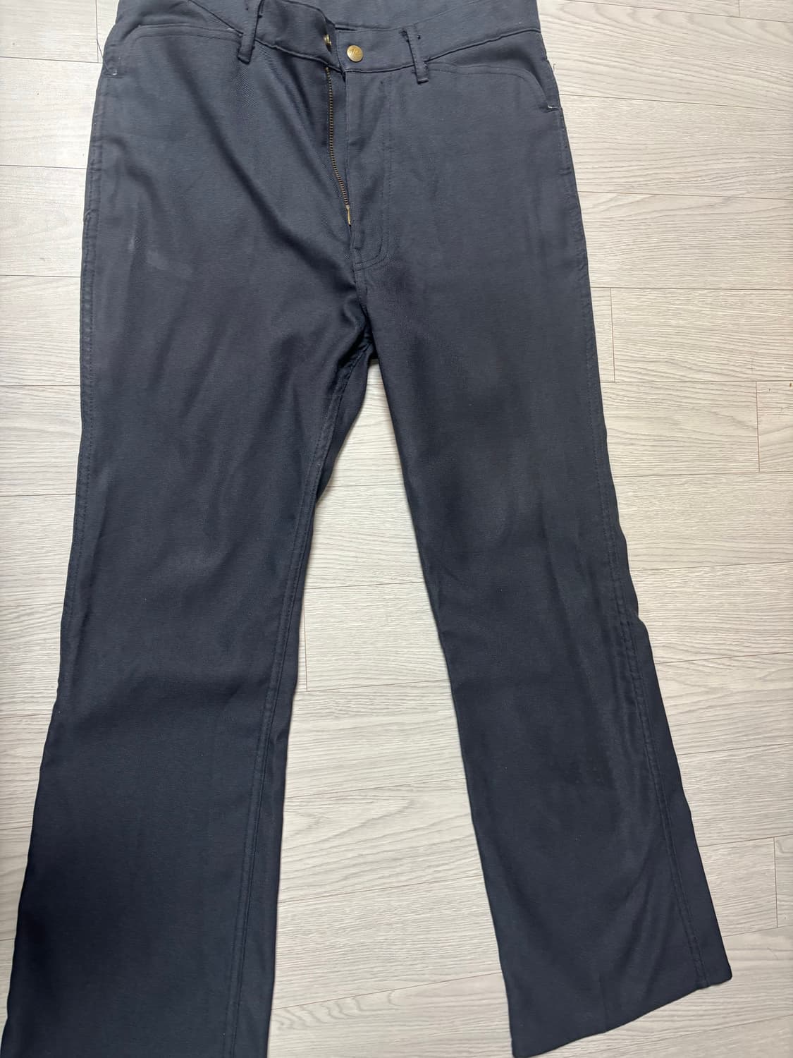 Needles / 니들스 네이비 폴리 부츠컷 팬츠 [OS]  상품이미지1