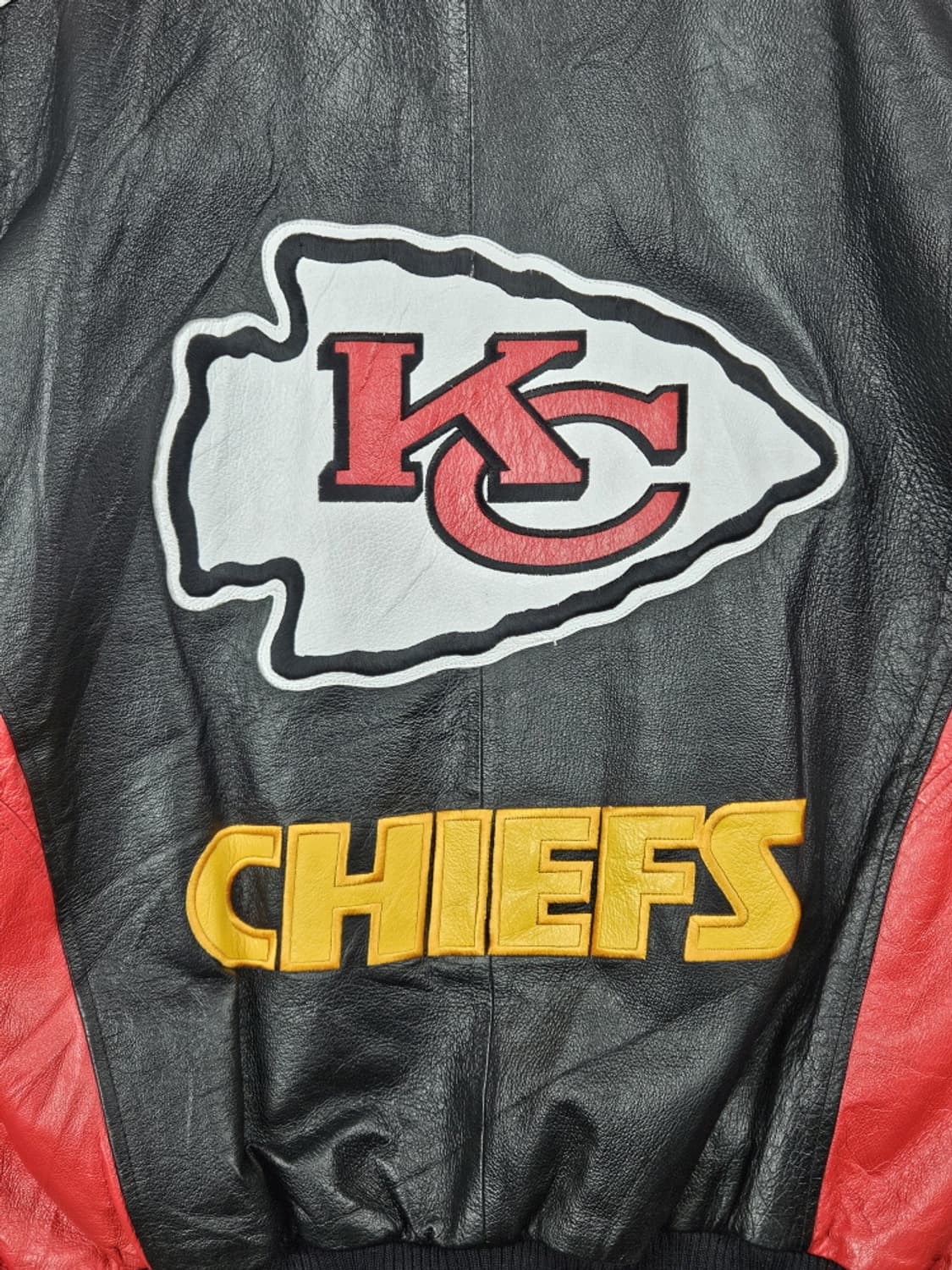 NFL 캔자스시티 치프스 가죽 봄버 자켓 ( L ) / 10191 상품이미지10