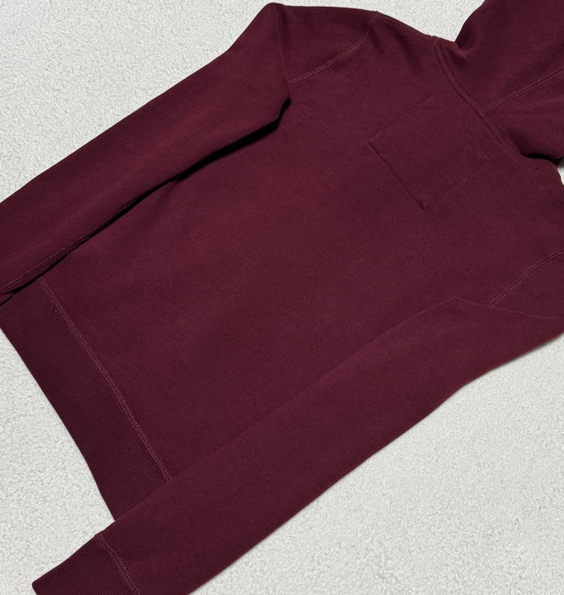 아베크롬비 버건디 기모 후드집업 상품이미지7