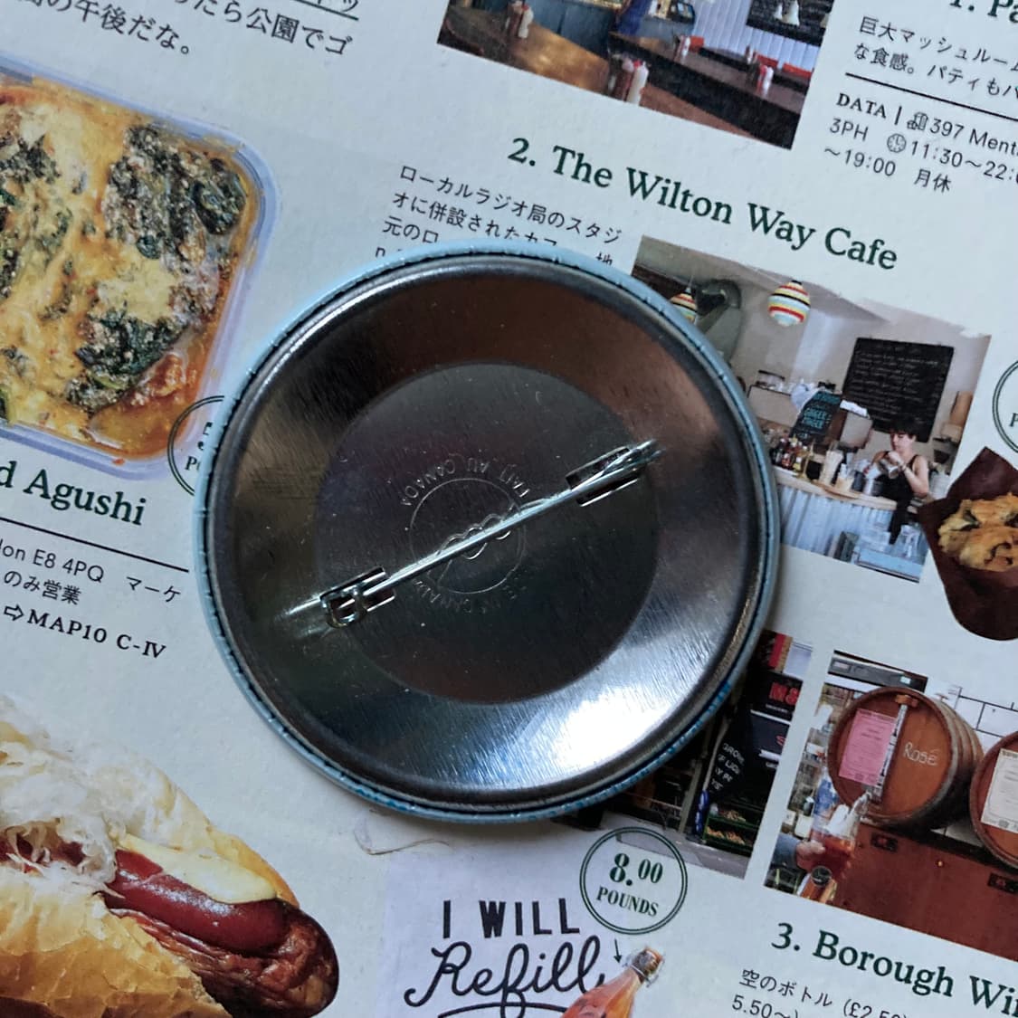 빈티지 DOODLE 키즈 스케치 고양이 프린팅 핀 버튼 뱃지 브로치 상품이미지2