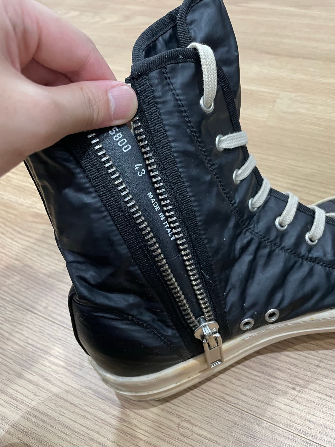 릭오웬스 코팅 나일론 컨버스 하이 상품이미지6