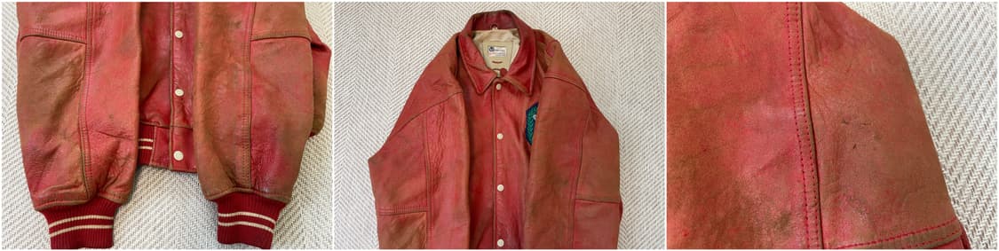 8~90s 아비렉스 usa  레더 바시티 자켓 J03914 상품이미지9