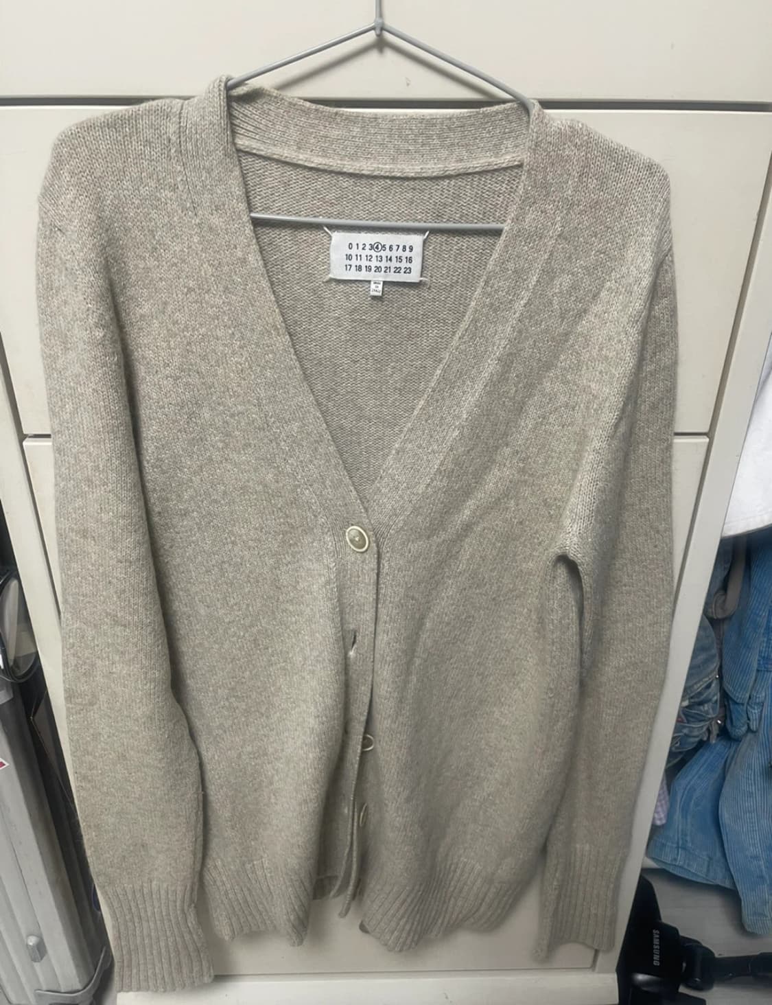 메종 마르지엘라 베이지 가디건 상품이미지1