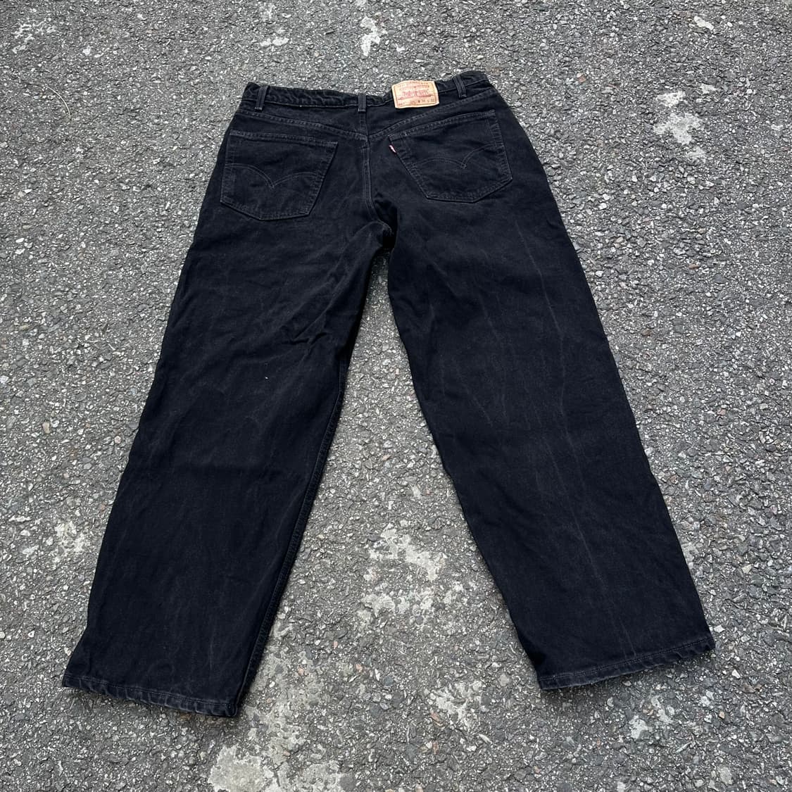 빈티지 90s 리바이스 567 블랙 데님 팬츠  상품이미지2