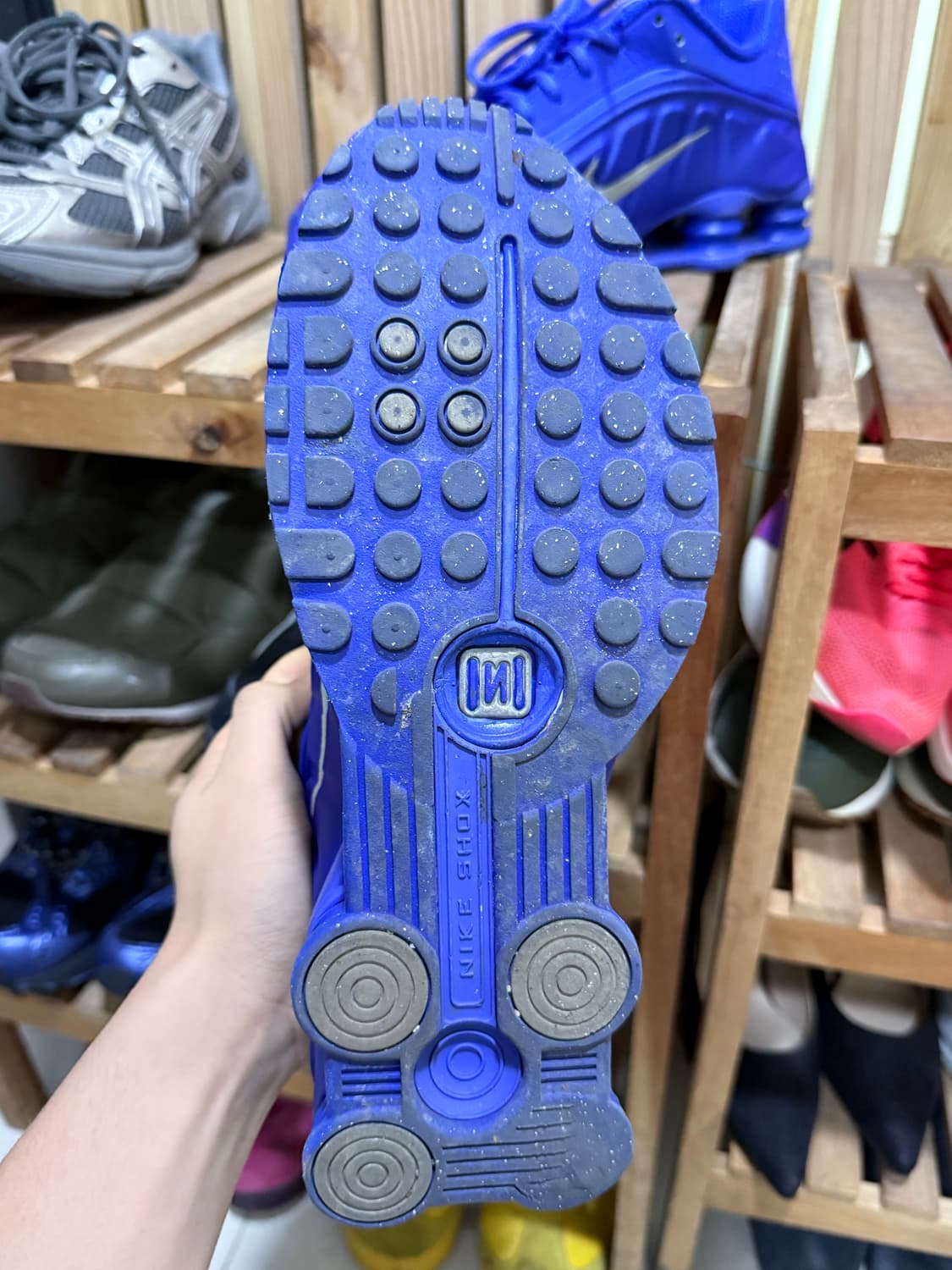 나이키 샥스 R4 레이서 블루&메탈릭 실버 상품이미지2