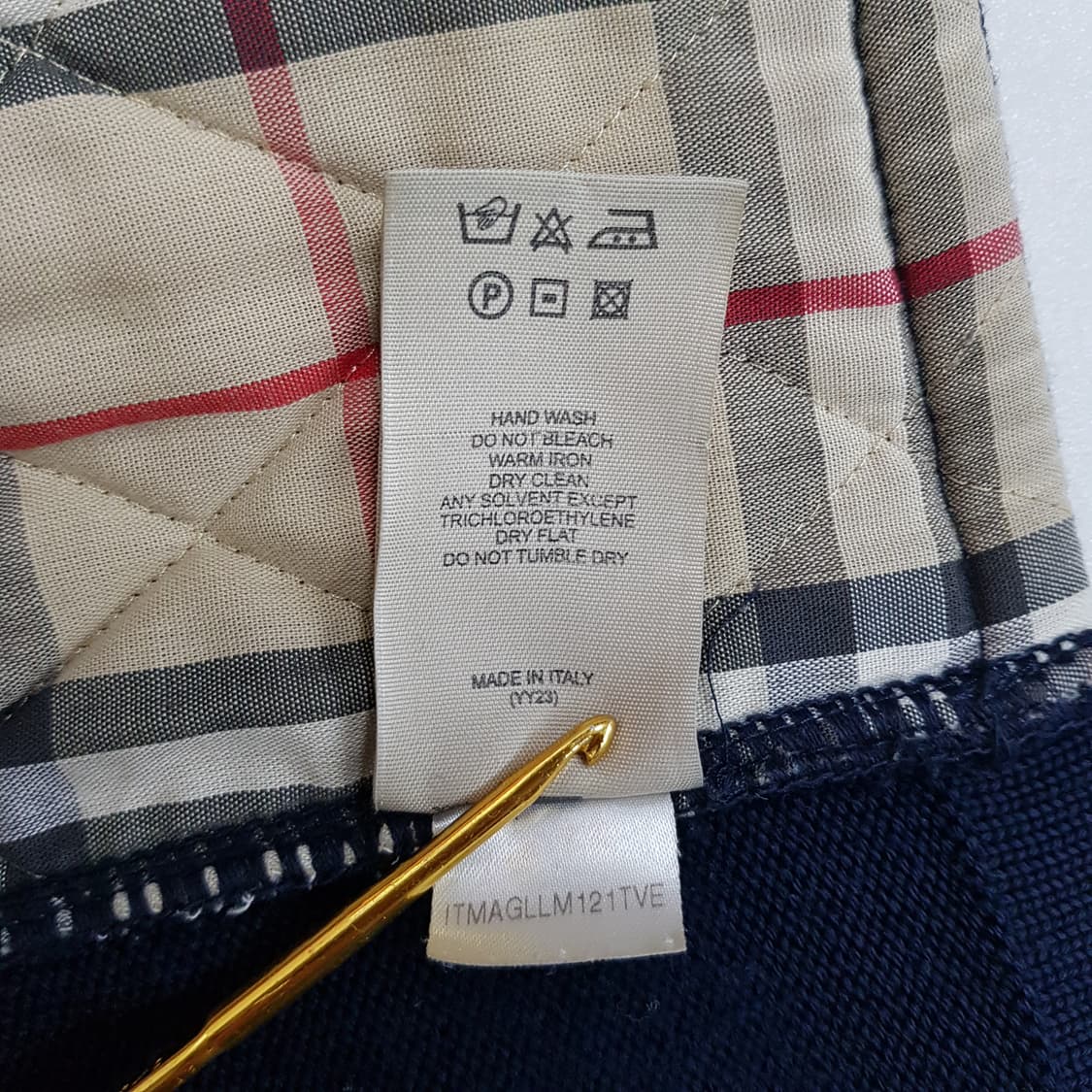 버버리 노바체크 안감 울 집업 L사이즈 상품이미지9