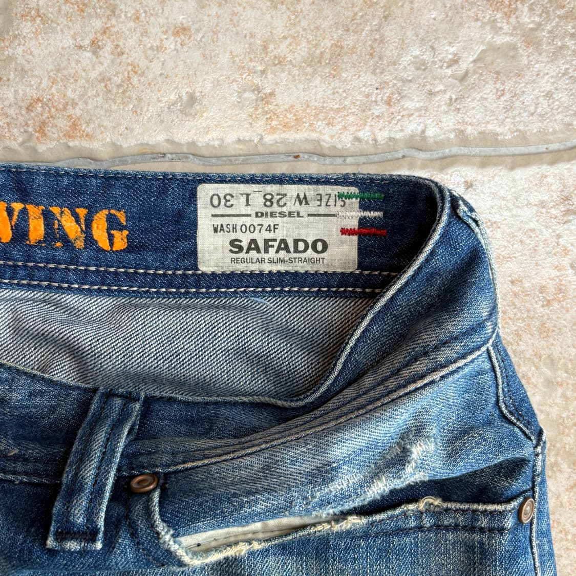 10s diesel SAFADO denim pants (straight) 상품이미지5
