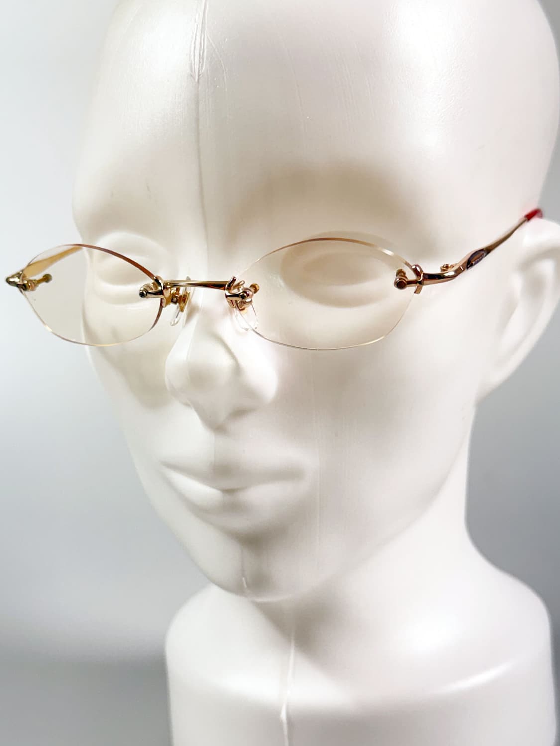 DUNLOP 골드 오벌 무테 메탈 프레임 빈티지 안경 상품이미지8