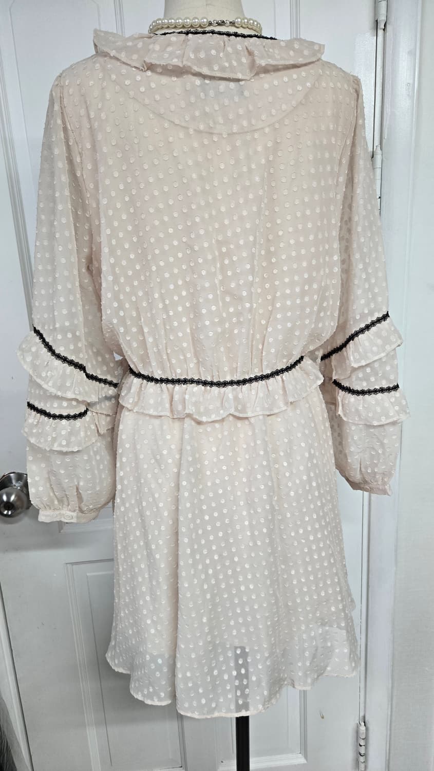 살롱드욘 쉬폰 프릴원피스 상품이미지5