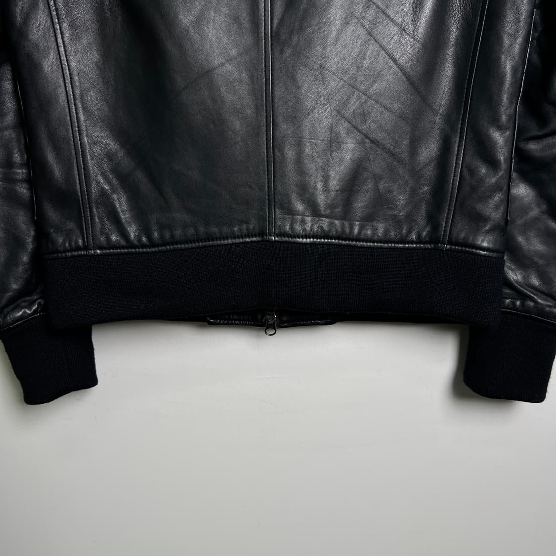 유나이티드 애로우즈 블랙 누빔 양가죽 블루종 자켓  상품이미지9