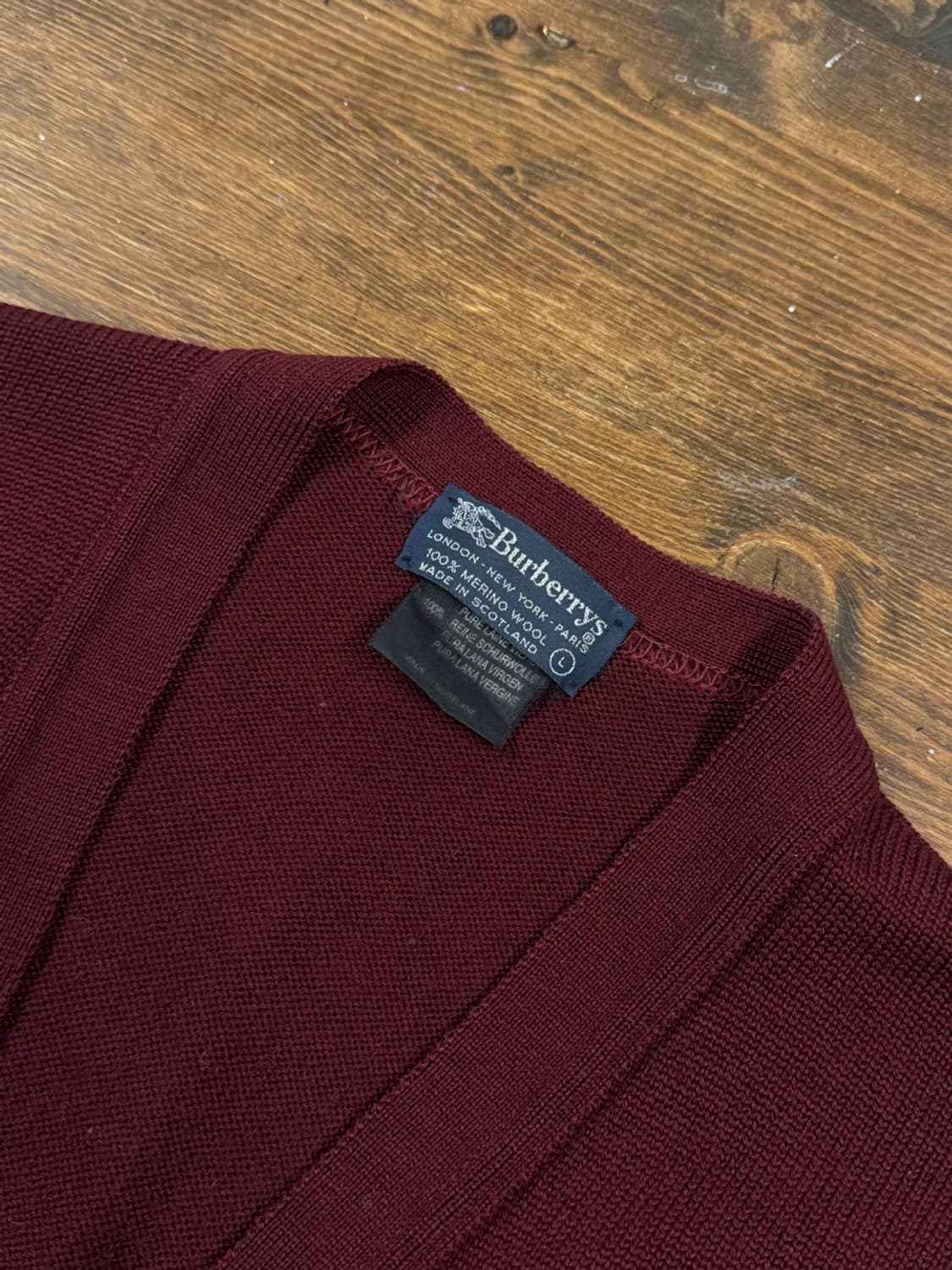 버버리 스코티쉬 가디건 105 상품이미지6