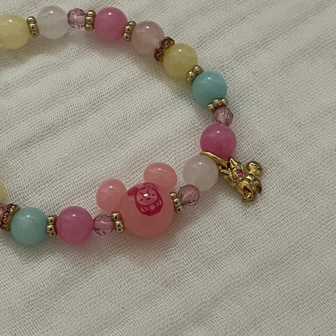 도쿄디즈니 미키마우스 미니마우스 비즈 팔찌 상품이미지2