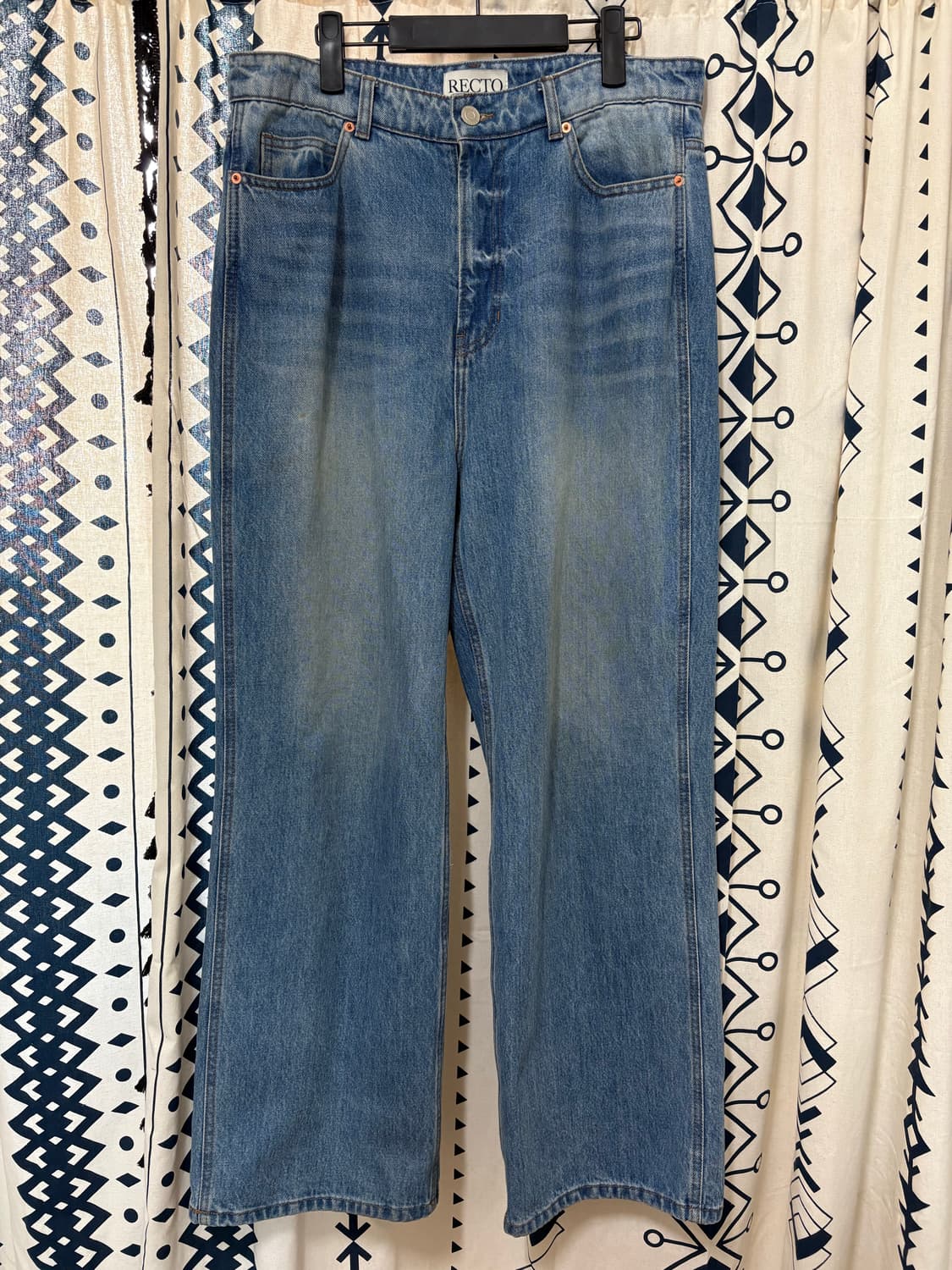 렉토 / 블루 와이드 데님 상품이미지4