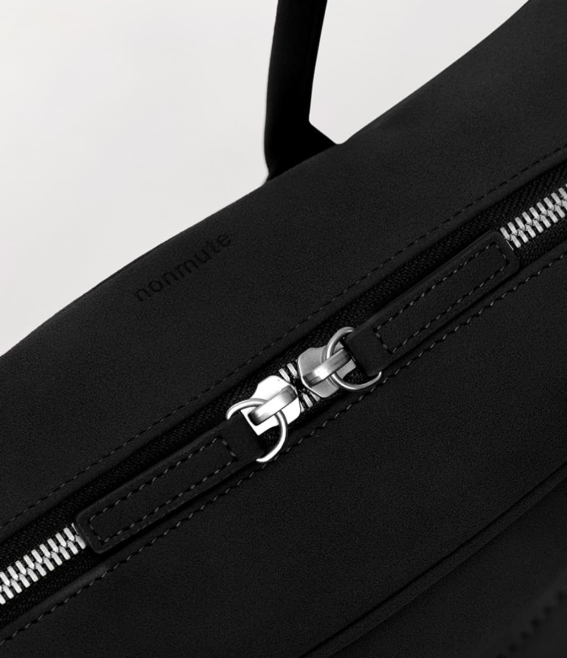 노앤뮤트 바게트 벤토백 스웨이드 블랙 상품이미지4