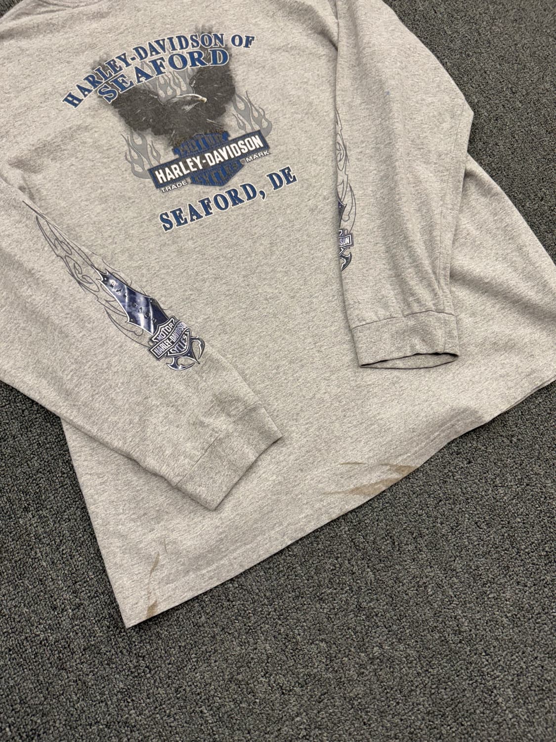 할리데이비슨 빈티지 후면 독수리 프린팅 롱슬리브 상품이미지7